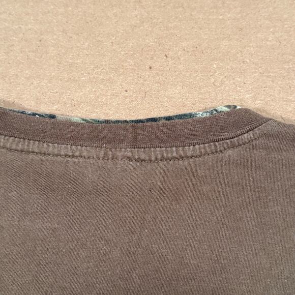 Y2K Buck Wear Deer Hunting Shirt XL Brown Camo Long Sleeve Double Layer Outdoors - Picture 6 of 9